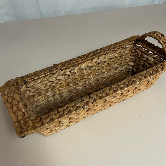 Woven Rectangular Basket - Picture 1 of 11